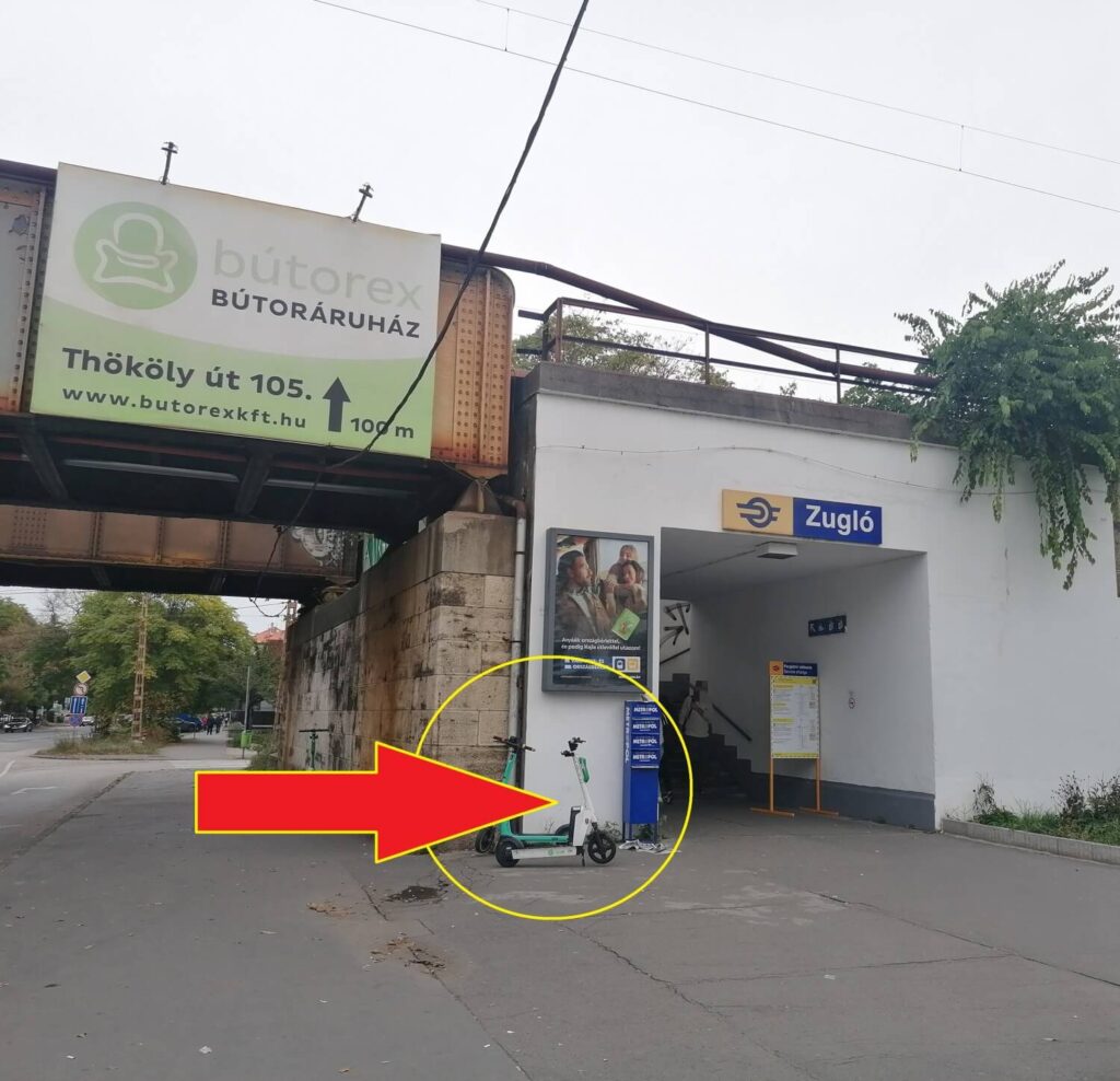 Példa egy pontos helymeghatározásra